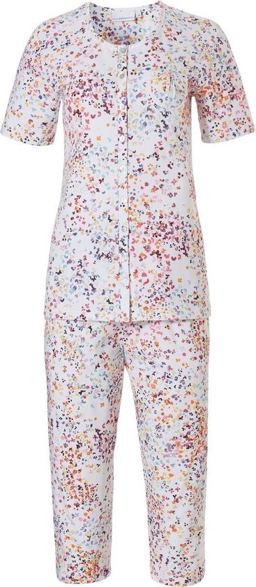 Doorknoop dames pyjama driekwart broek | bol.com