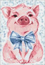 Wizardi Diamond Painting Kit Cute Piggy WD2289
