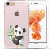 Apple Iphone 7 / 8 / SE2020 / SE2022 hoesje transparant siliconen telefoonhoesje - Panda