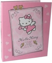 Hello Kitty Map met 2 ringen - Sanrio License Approved - Roze Kaft Schoolmap - Ringmap