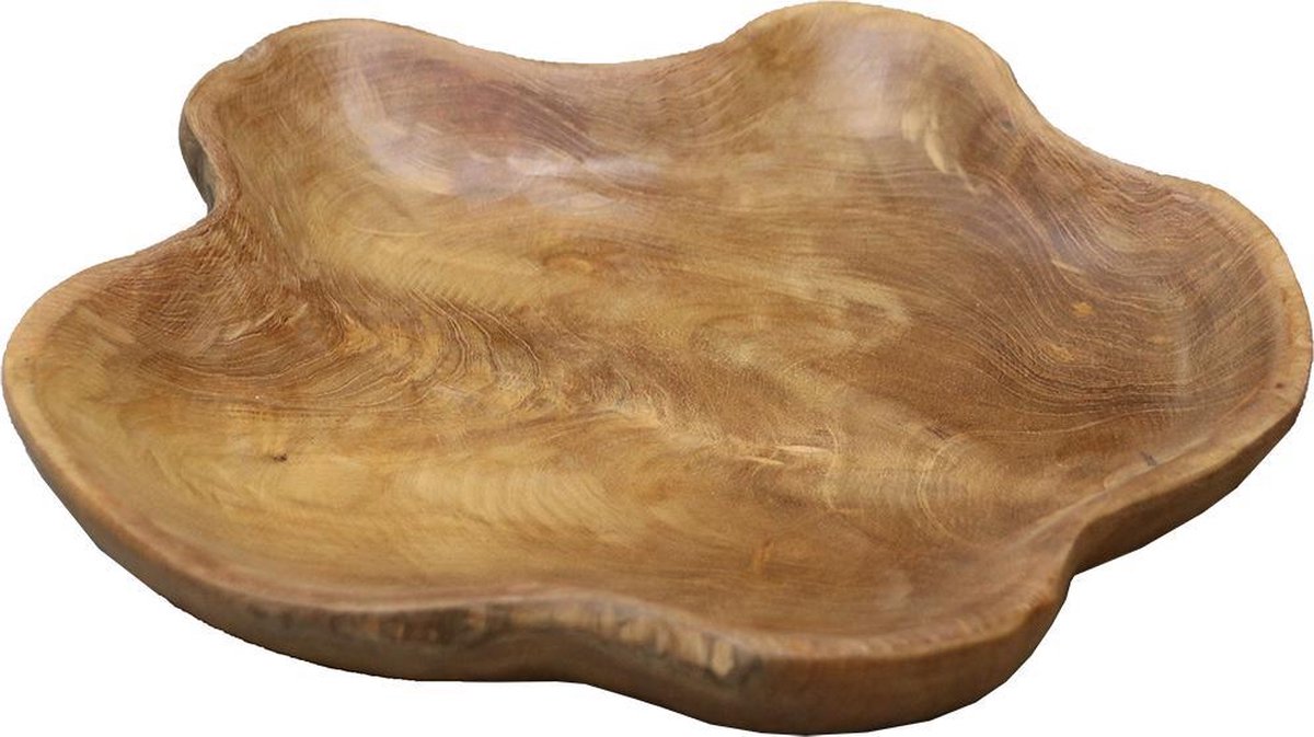 Raw Materials Boni Schaal - Teakhout - 35 cm - Fruitschaal