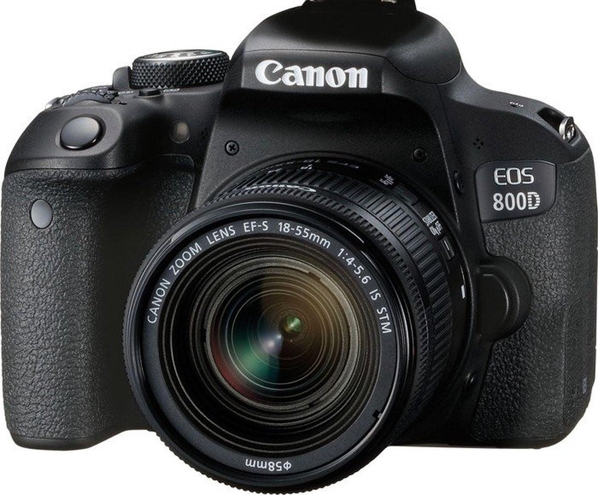 Canon EOS 800D + EF-S 18-55mm - Zwart - Canon
