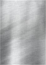 Cadeaupapier inpakpapier Zilver Linnenmotief- Breedte 60 cm - 100m lang