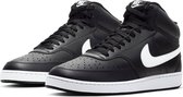 Nike Court Vision Mid Heren Sneakers - Black/White - Maat 44.5 | bol.com