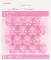 Haza Original Teddybeer 2,5 Cm Roze 16 Stuks