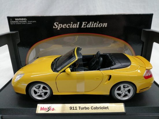 Maisto modele de voiture Porsche 911 Turbo Cabriolet 1 18 bol