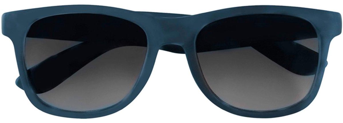 Babsee zonnebril - model George Mat Petrol Blauw, flexibele pootjes met brillenhoes en doekje
