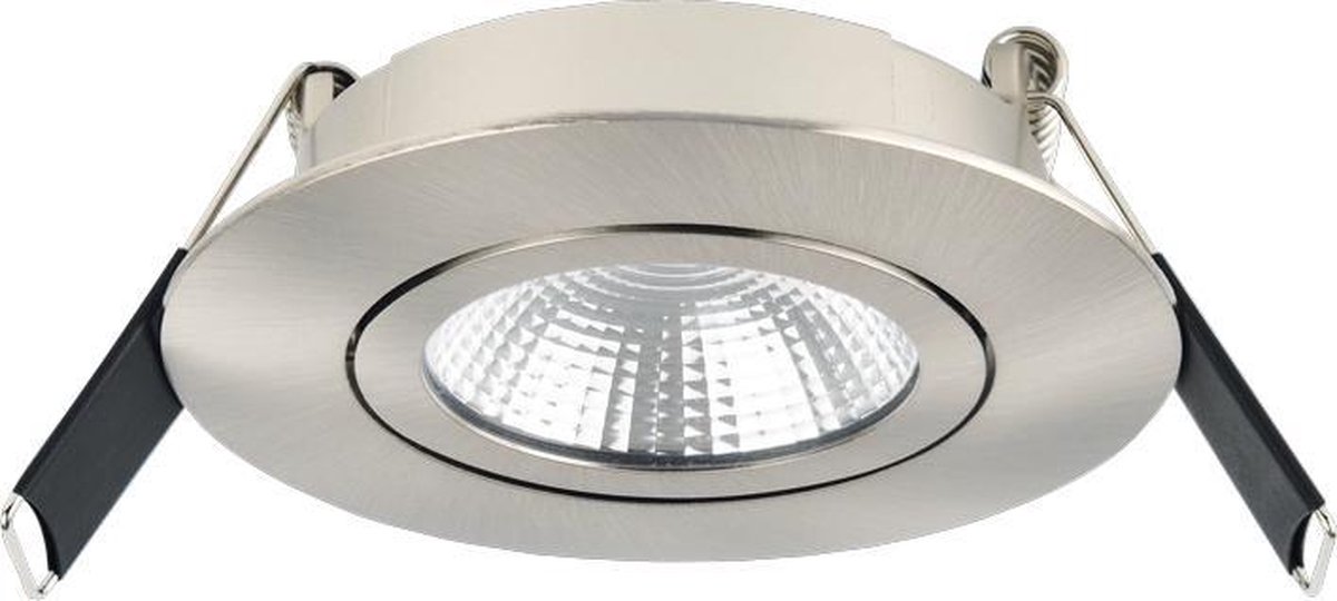LED Inbouwspot Cees -Rond RVS Look -Warm Wit -Dimbaar -6.5W -Integral LED |  bol.com