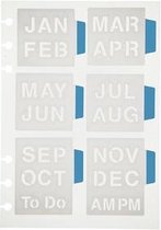 Sjabloon - Hobbysjabloon met maanden - 12,5x17,5 cm - Creotime