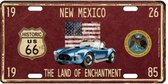 New Mexico Land Of Echantment Metalen Kentekenplaat Met Reliëf