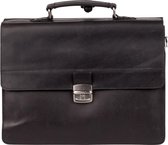 BURKELY Vintage Dean Briefcase Briefcase - Sacoche pour ordinateur portable 15 pouces - Noir