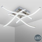 B.K.Licht - LED Design Plafondlamp - modern - voor binnen - woonkamer plafonière - 3.000K - 350Lm - 13.6W