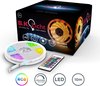 B.K.Licht LED strip 10 meter - RGB - dimbaar - afstandsbediening