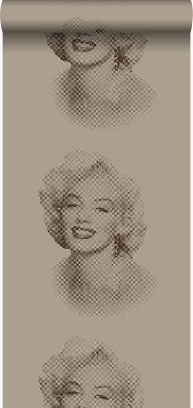 Origin Wallcoverings behangpapier Marilyn Monroe glanzend brons - 326351 - 53 cm x 10,05 m
