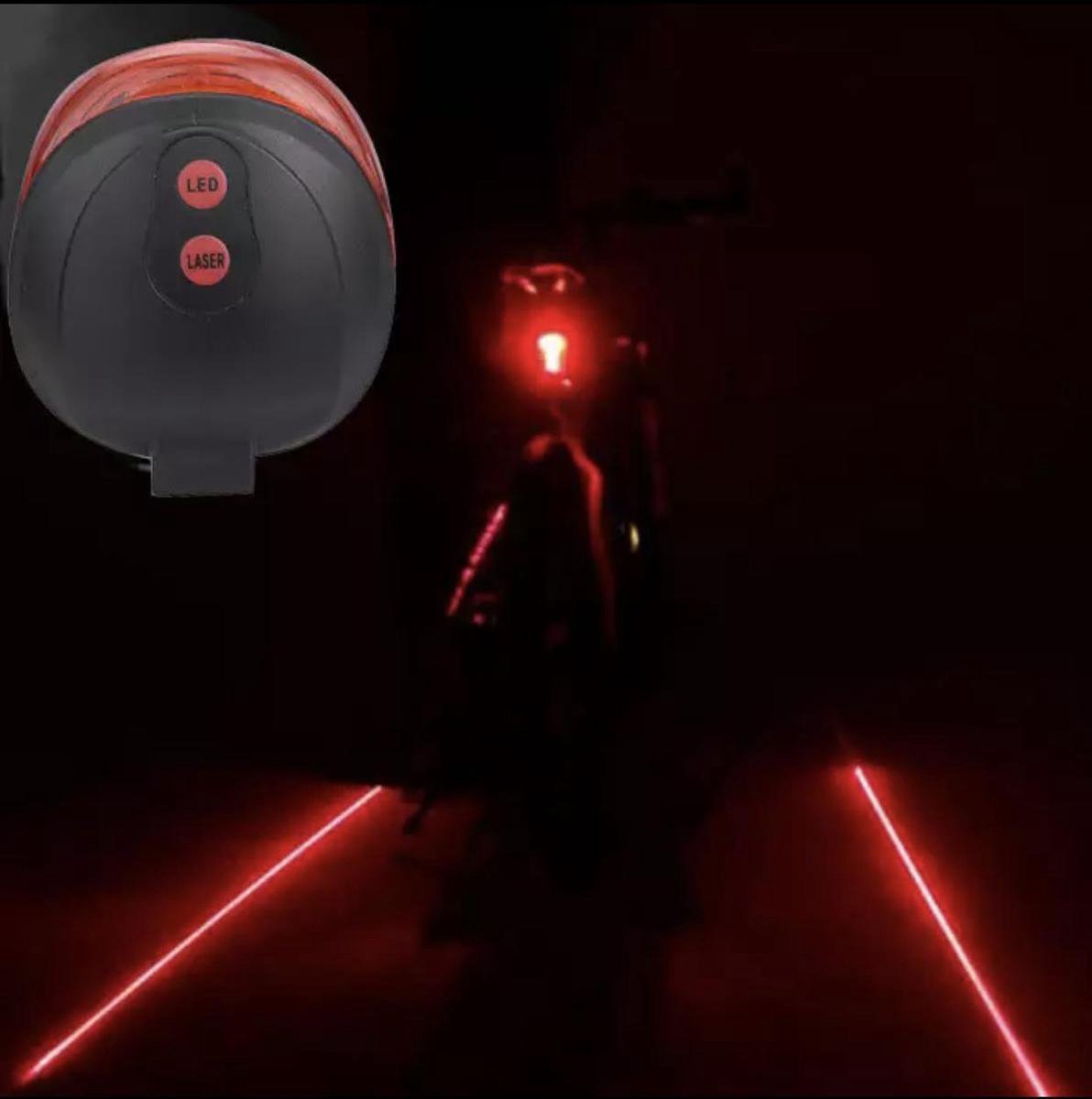 Lumière laser arrière de vélo en plastique avec LED bleue et rouge - Chine Vélo, feu arrière