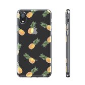 BeHello iPhone XR Gel Siliconen Hoesje Transparant met Ananas print