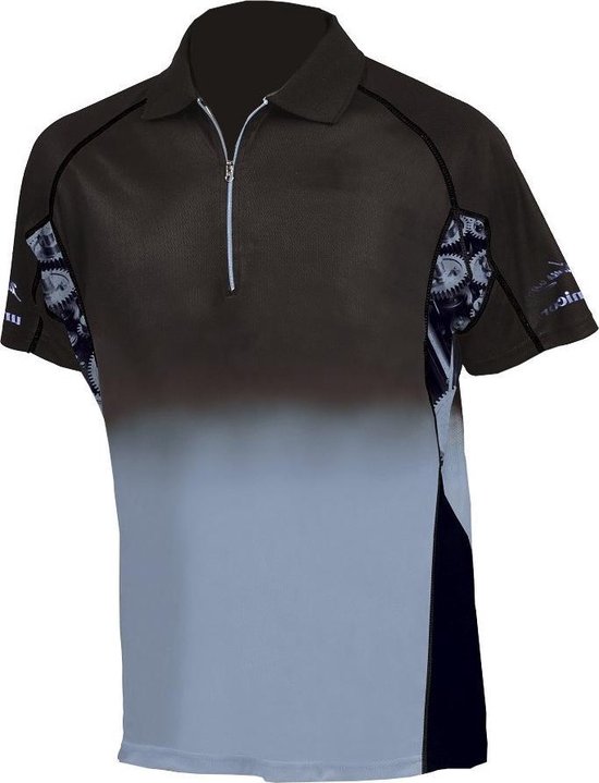 Unicorn Dartshirt James Wade Heren Zwart/zilver Maat 3xl