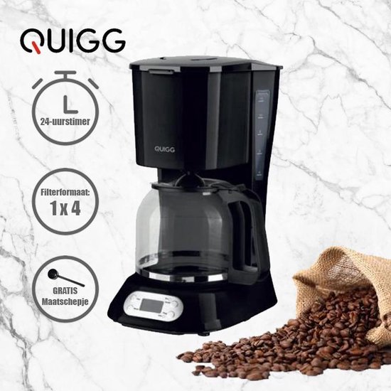 Quigg Koffiezetapparaat GT-CMT-02 - Zwart | bol.com