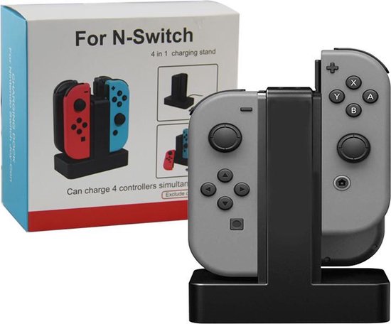 Stoffelijk overschot Resistent Perceptueel Nintendo Switch - Joy Con 4-in-1 oplader | bol.com