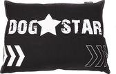 Lex & Max Dog Star - Losse hoes voor hondenkussen - Rechthoek - Zwart - 100x70cm