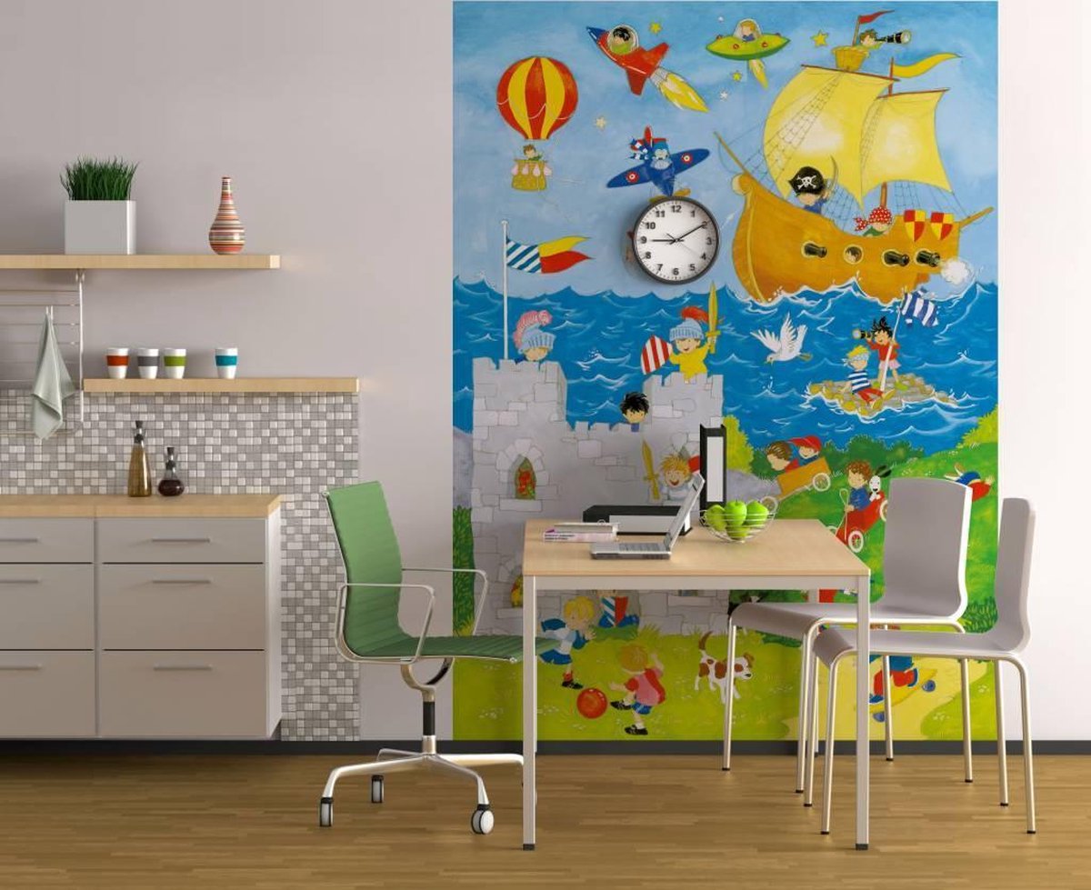 Fotobehang - It's a Boy's World - 183 x 254 cm - Multi