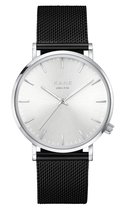 KANE horloge Silver Steel Mesh Black (SS)