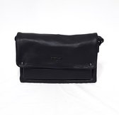 Platte Schoudertas David Jones Zwart - Clutch