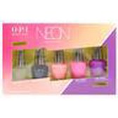 O.P.I Infinite Shine Neon Collection Mini Nailpolish Gift set - 5 x 3.75 ml