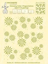 LeCrea - Embossing folder background Flowers 14.4x16 centimeter 35.1697