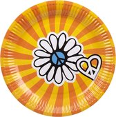 Hippie Borden Peace 23cm 6st