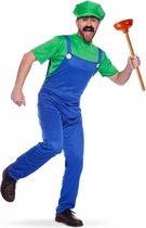 Loodgieterspak - Groen - Volwassenen - Verkleedkleding - Maat M/L - Carnavalskleding