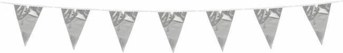 Wefiesta Vlaggenlijn 3 Meter 10 X 15 Cm Zilver