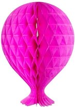 Neon Roze Honeycomb Ballon - 37cm
