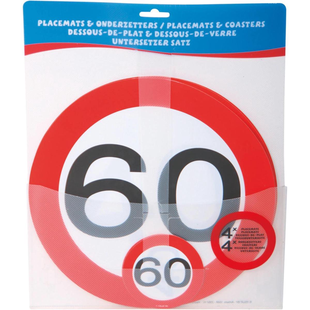 Mini stickers 60 jaar verkeersborden print - Cadeaus & gadgets kopen? | Korting tot 64