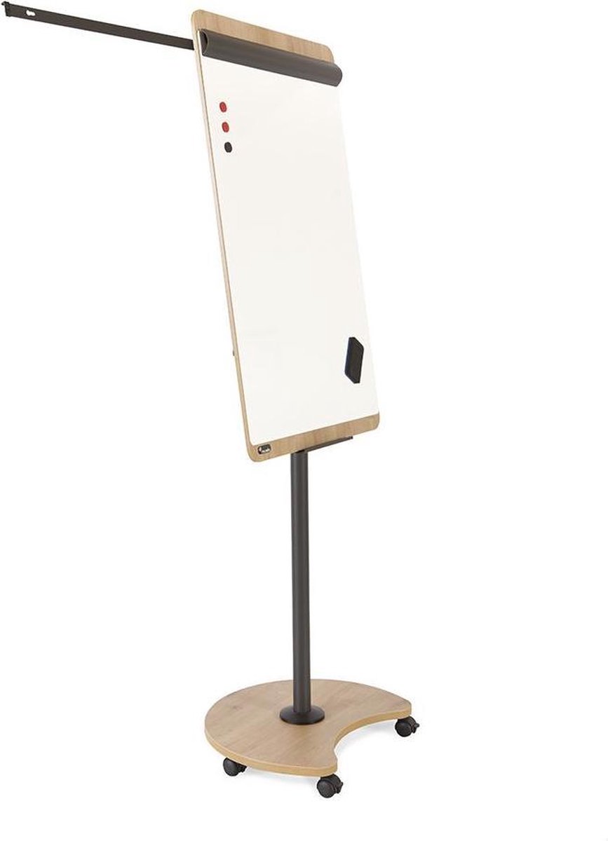 Rocada Natural flipover verrijdbaar - Magnetisch whiteboard oppervlak - 69 x 99 cm thumbnail 2