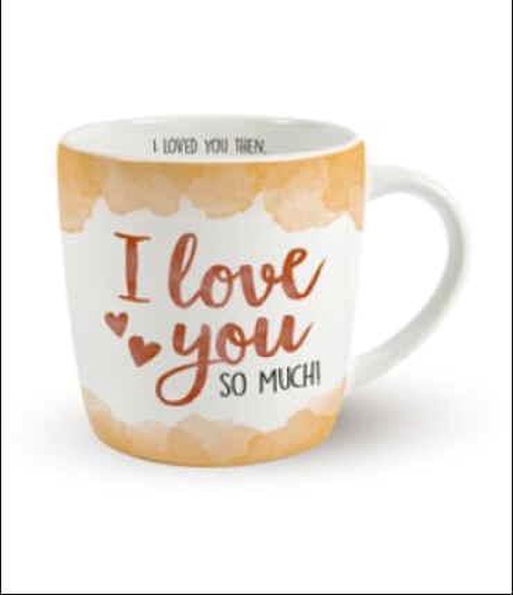 Enjoy Mok - I love you so much - Gevuld met een luxe cocktailmix - In cadeauverpakking met gekleurd lint