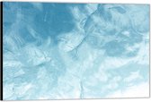 Dibond –Blauwe Vlekke– 120x80 Foto op Aluminium (Wanddecoratie van metaal)
