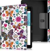 Tablet Hoes geschikt voor Lenovo Yoga Smart Tab 10.1 - Tri-Fold Book Case - Vlinders