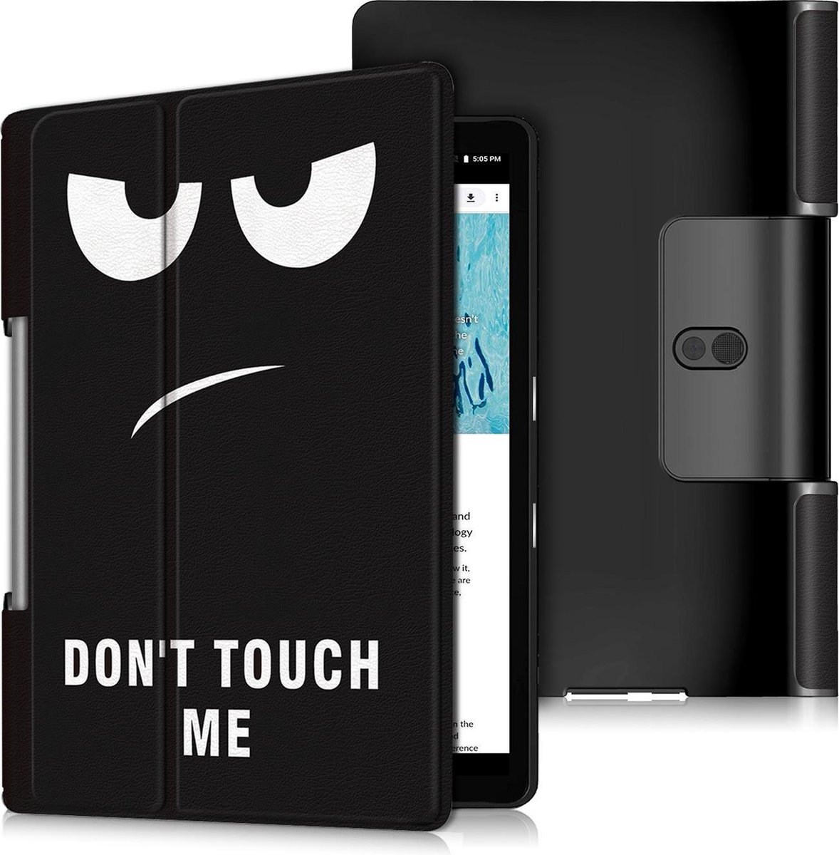 Tablet Hoes geschikt voor Lenovo Yoga Smart Tab 10.1 - Tri-Fold Book Case - Don't Touch Me