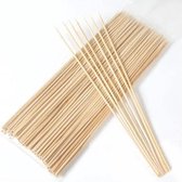 Duurzame XL bamboe satéstokjes 100 stuks 25 cm lang