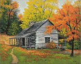 Wizardi Diamond Painting Kit HOUSE IN THE WOODS WD101