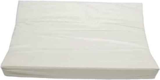 Jollein Baby Aankleedkussen - 50x70cm - Wit - Met Hoge Randen