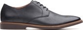 Clarks Atticus Lace Heren Veterschoenen - Black Leather - Maat 46
