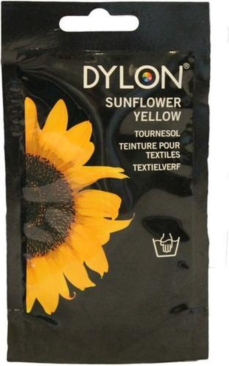 aansluiten datum Omgeving DYLON Textielverf - YELLOW Sunflower - handwas - 50g | bol.com
