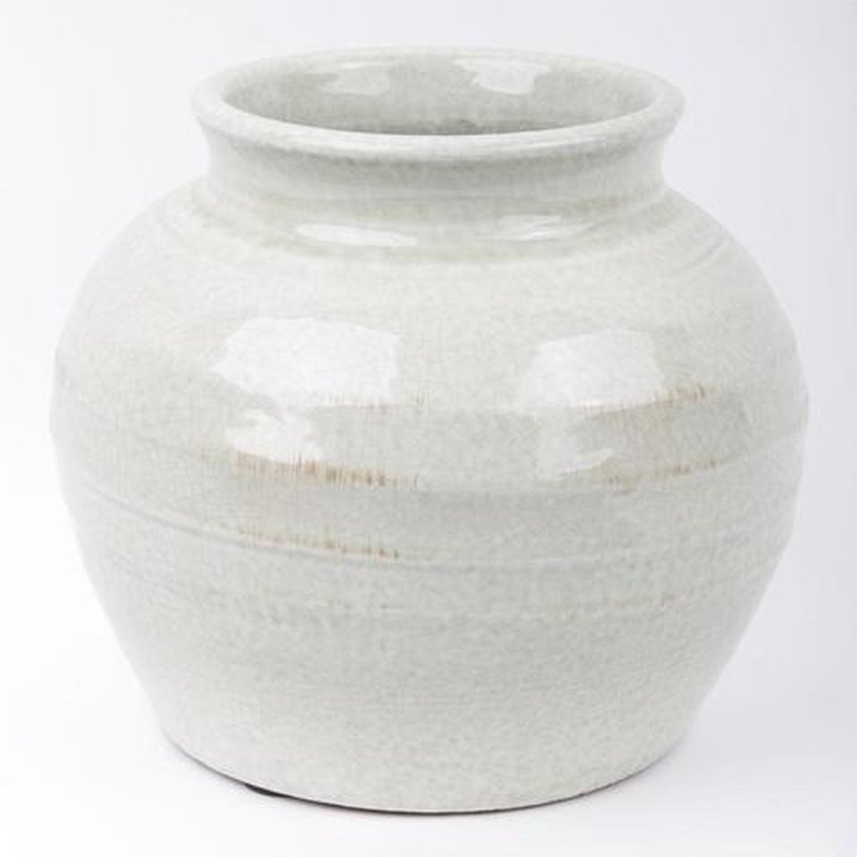 Fine Asianliving Chinese Bloempot Steen Grijs
