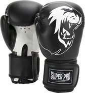 Super Pro Combat Gear Talent (kick)bokshandschoenen Zwart/Wit 8oz