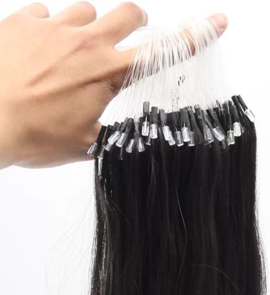 Kaise haarextension-Micro nano ring-zwart haar-Beauty haar-Echte mensen haar