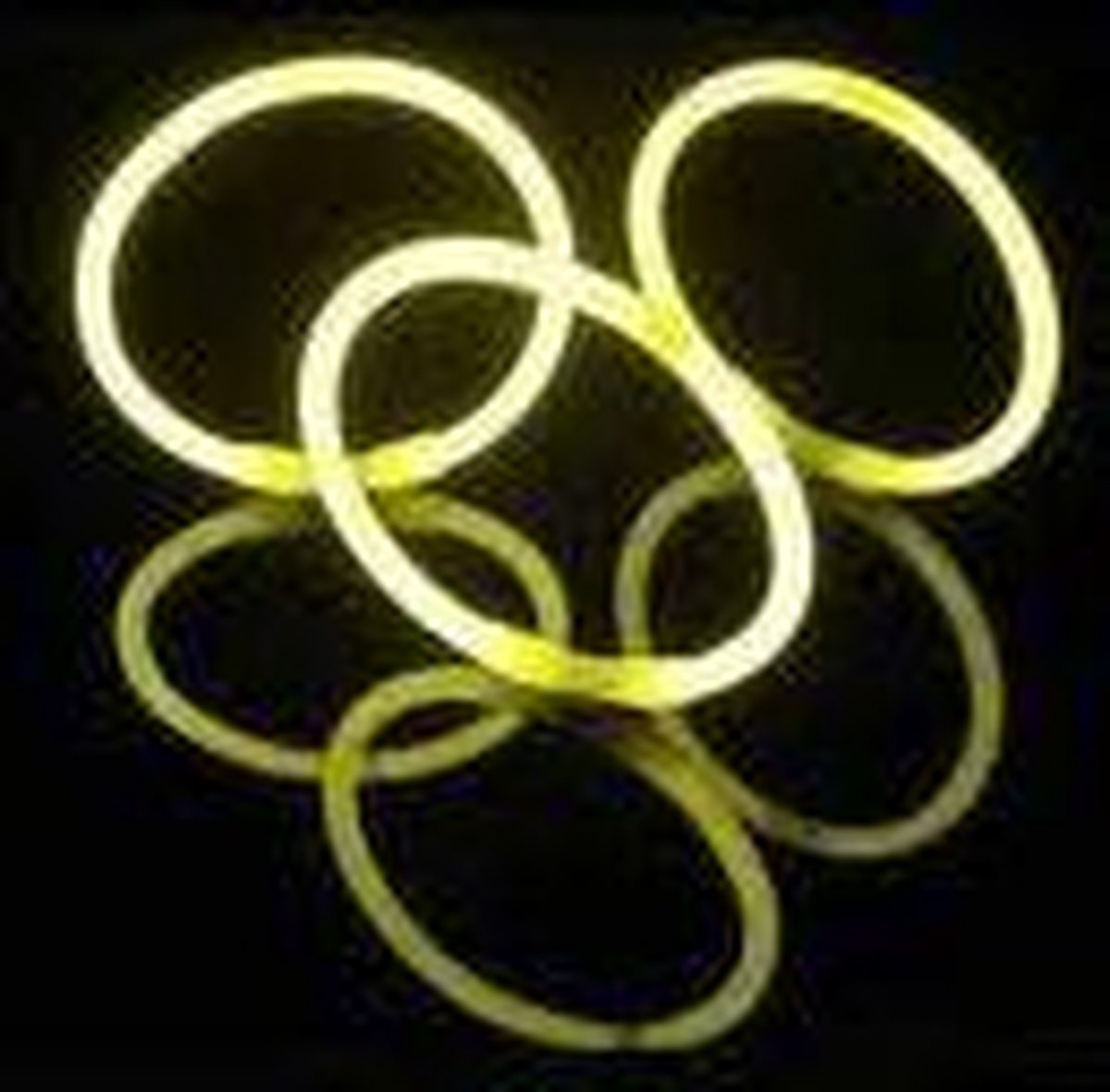 Gele glow armbanden