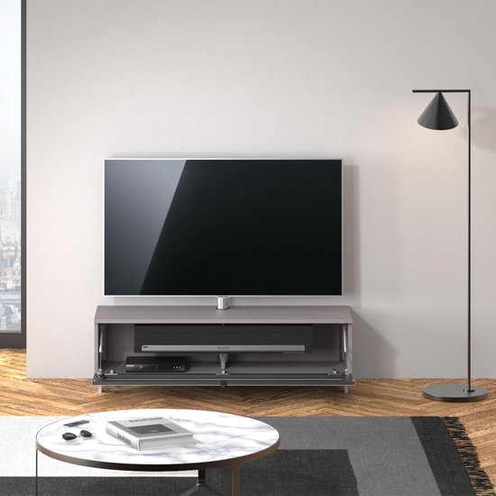 Voorafgaan Sympton motief Spectral Just-Racks JRB1304-GR | tv-meubel voor soundbar in mat grijs - 1.30  cm breed | bol.com