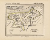 Historische kaart, plattegrond van gemeente Klundert in Noord Brabant uit 1867 door Kuyper van Kaartcadeau.com